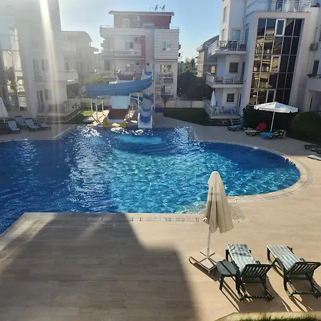 Antalya 4 Nirvana Club First Floor Two Bedrooms Pool View With Water Slide Close To Center - Park 公寓 贝莱克