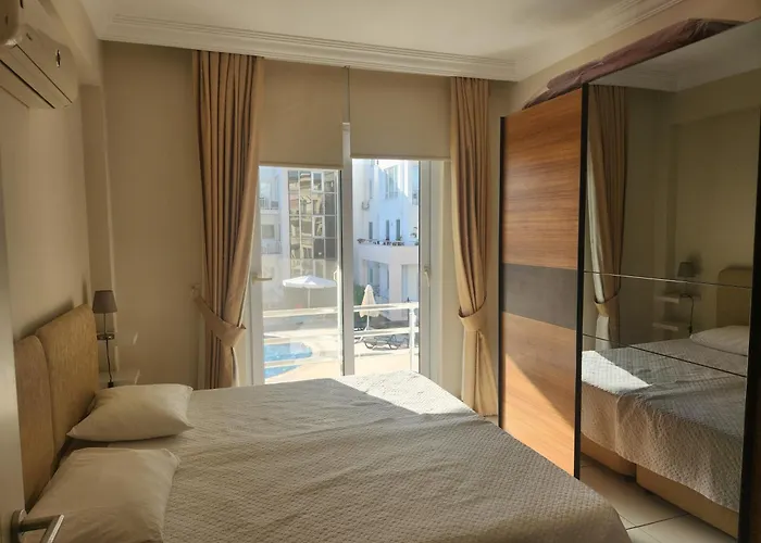 公寓 Antalya 4 Nirvana Club First Floor Two Bedrooms Pool View With Water Slide Close To Center - Park *